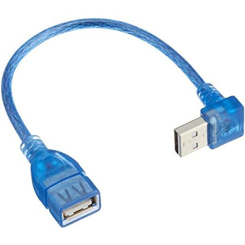 変換名人 USB(A)延長ケーブル 横向きL型・オス - メス 20cm USBA-CA20RL｜pochon-do｜05