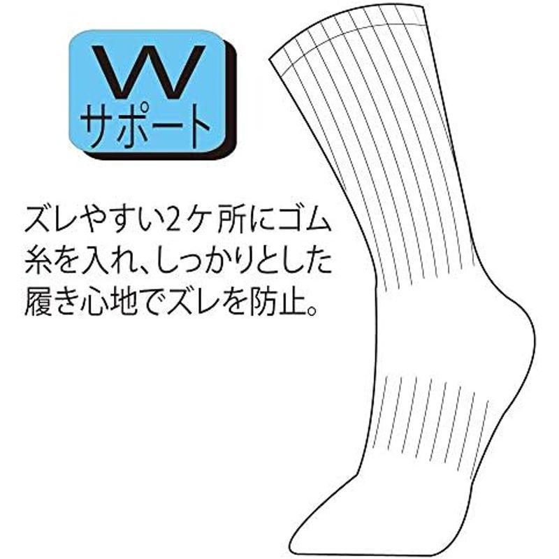 おたふく手袋 靴下 ワーキングソックス タビ型 日本製 サポート付 #751 キナリ色 24~26? 5足組｜pochon-do｜09