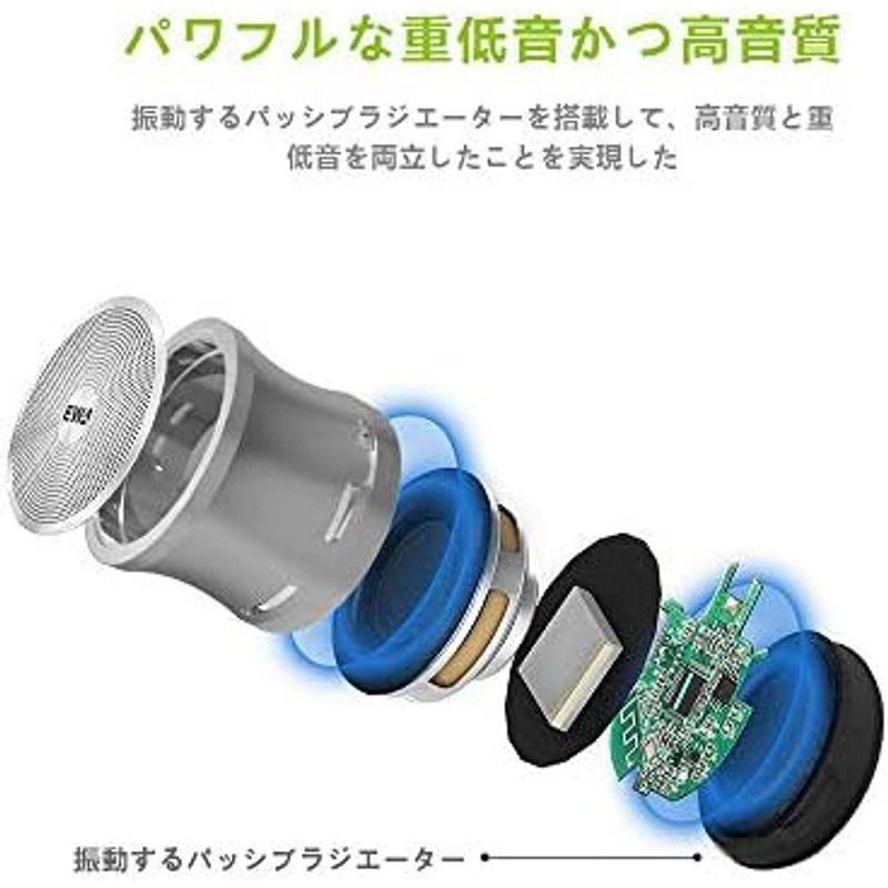 EWA Bluetoothスピーカー 超コンパクト設計 軽量化 自撮り MicroSDカード対応 金属製ボディワイヤレスA109mini グ｜pochon-do｜03