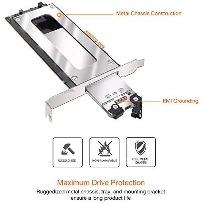 ICYDOCK MB840M2P-B ToughArmor M.2 NVMe SSD リムーバブルケース PCIe 3.0 x4 スロット搭｜pochon-do｜07