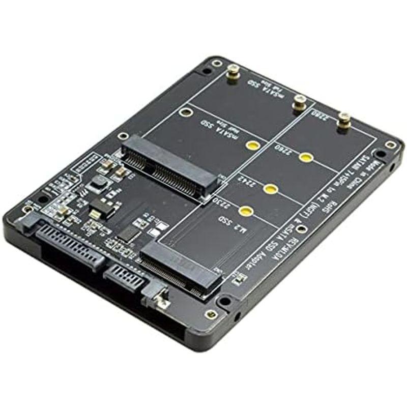 NFHK コンボ M.2 NGFF B-Key & mSATA SSD to SATA 3.0 アダプター コンバーター ケース エンクロー｜pochon-do｜11