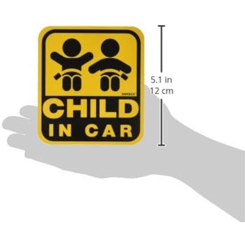 ナポレックス 車用 サイン セーフティーサイン CHILD IN CAR 特殊吸盤タイプ(内貼り) 傷害保険付 SF-20｜pochon-do｜09