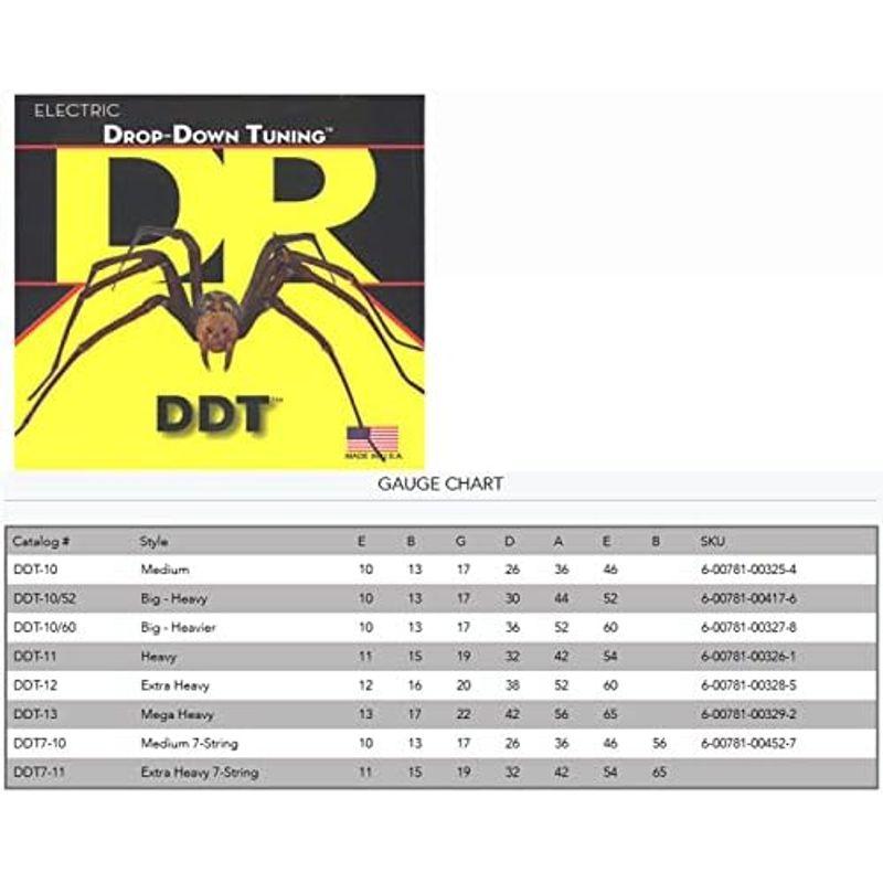 DR (デーアール) エレキ弦 DROP-DOWN TUNING ニッケルメッキ .011-.054 DDT-11 国内正規品｜pochon-do｜18