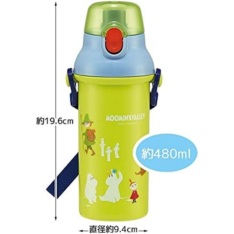 スケーター (skater) 子供用 プラスチック 水筒 480ml Ag+ 抗菌 ムーミン 女の子 日本製 PSB5SANAG-A｜pochon-do｜12