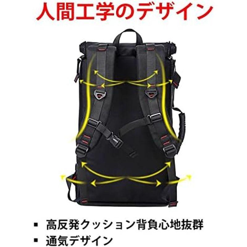 Overmont 登山リュック35L 大容量 3WAYビジネスバッグ バイク用 シートバッグ バックパック 15.6インチPC リュックサッ｜pochon-do｜05