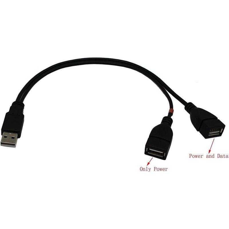 USB 2.0充電＆データ同期ケーブル - CERRXIAN USB 2.0 A 2オスUSBジャックYスプリッタ充電＆データ同期ケーブルへ｜pochon-do｜02