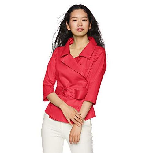 高知インター店 ナラ カミーチェ ウエストベルト七分袖ブラウス 10 91 02 251 レディース レッド 日本 M 日本サイズ9 号相当 正規激安 Www Doctor Plan Com
