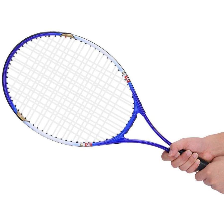 軟式 テニス ラケット 高弾力性 一体成型 初心者向け 練習用 収納袋付き アルミ合金製 (ブルー)  :20210930025435-00658:ぽちょん堂本店 - 通販 - Yahoo!ショッピング