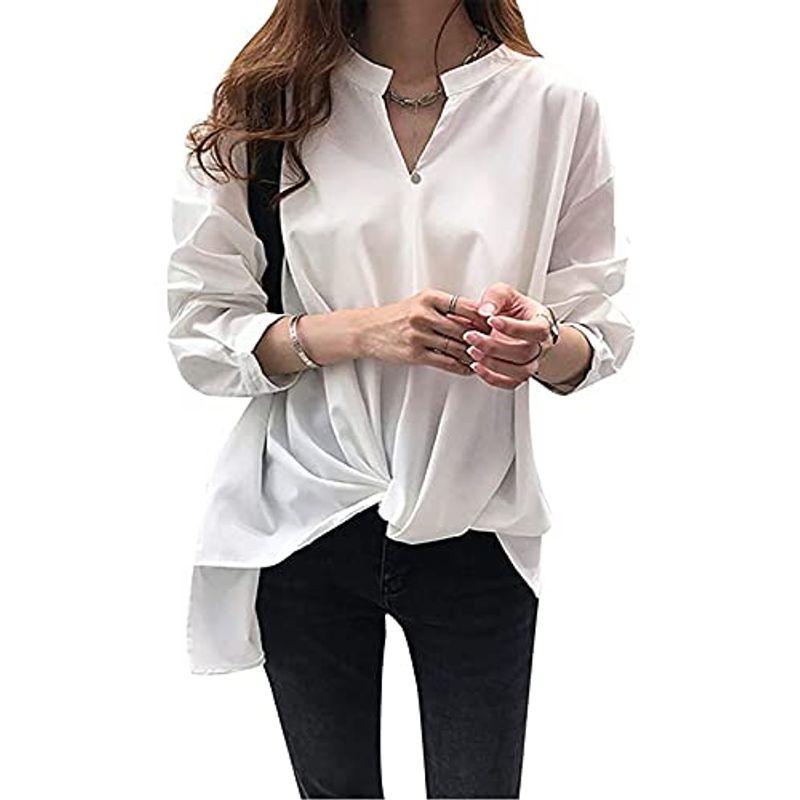 店内全品対象 とろみジョーゼットスキッパー襟フリル５分袖ブラウス