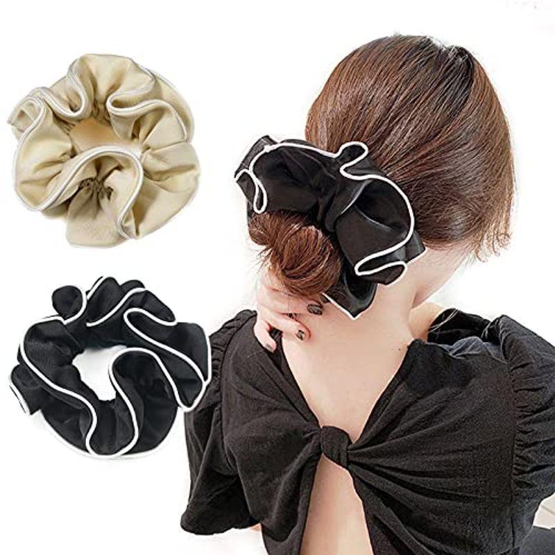 ボリューム シフォン レディース 花柄 おしゃれ シュシュ エレガント