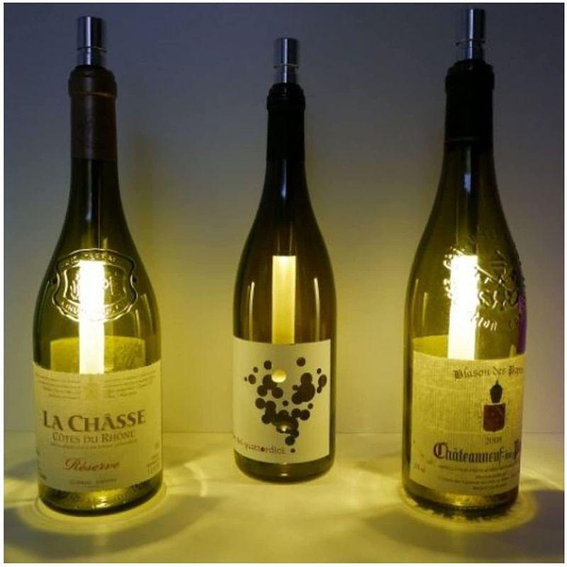 Bottlelight ボトルライト コードレス 間接照明 Led 電池式 浴室 浴槽 洗面所 コードレス ワインボトル ワインボトル 2段階 ライト ぽちょん堂本店 インテリア テーブルランプ 電球色