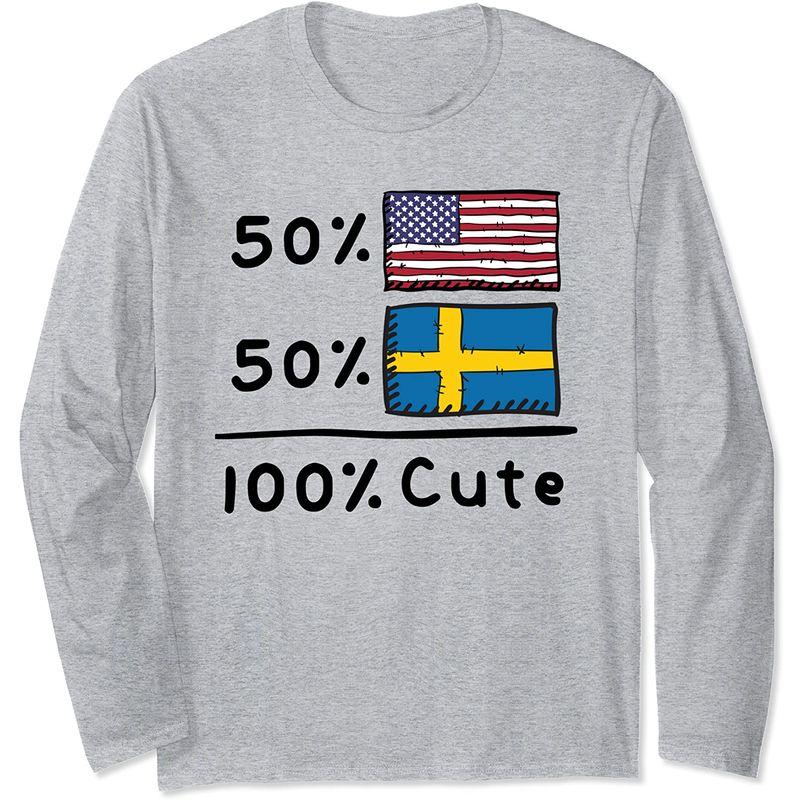 アメリカ国旗 50 スウェーデン製 100 かわいいアメリカ国旗 長袖tシャツ ぽちょん堂本店 通販 Yahoo ショッピング