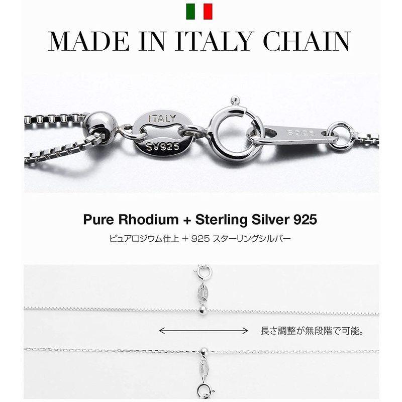 180円 贅沢品 イタリア製 スターリングシルバー925 スティック ITALY ネックレス