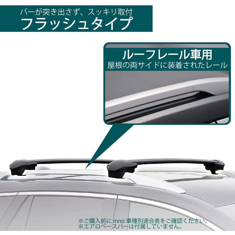 スタイリッシュシンプル カーメイト ルーフキャリア inno エアロベース