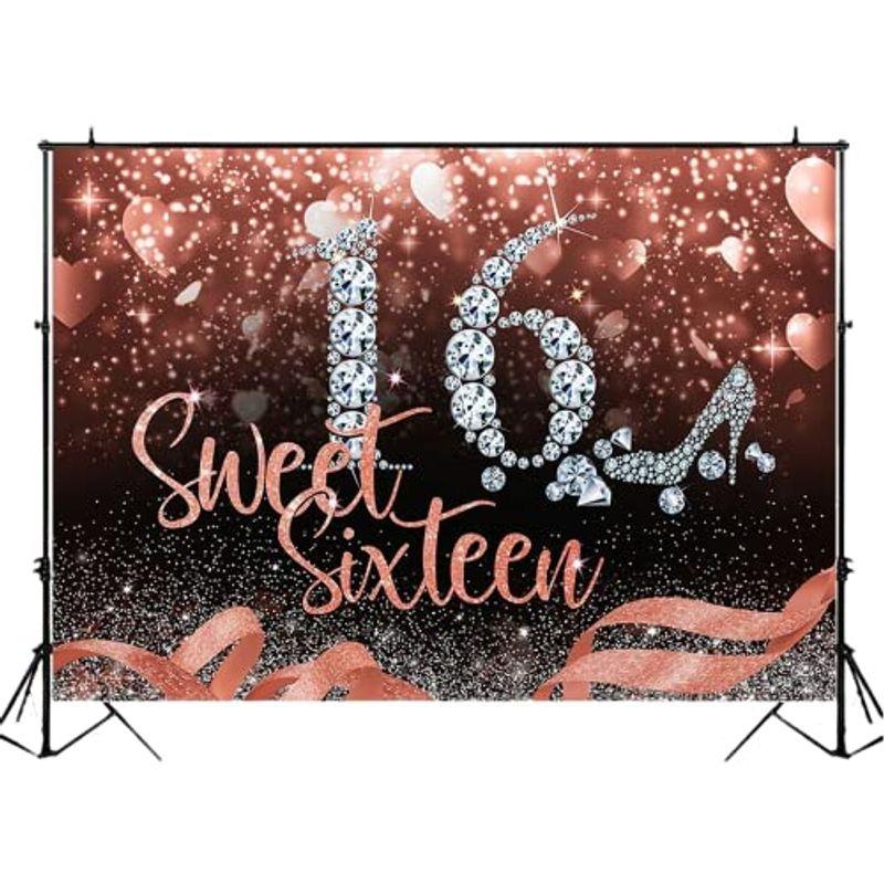 撮影用背景 Sweet Sixteen スウィートシックスティーン 誕生日 パーティー 壁紙 ウォールペーパー 飾り付け デコレーション 記 ぽちょん堂本店 通販 Yahoo ショッピング