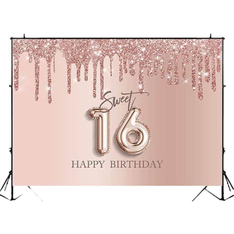 撮影用背景 Sweet Sixteen スウィートシックスティーン 誕生日 パーティー 壁紙 ウォールペーパー 飾り付け デコレーション 記 ぽちょん堂本店 通販 Yahoo ショッピング
