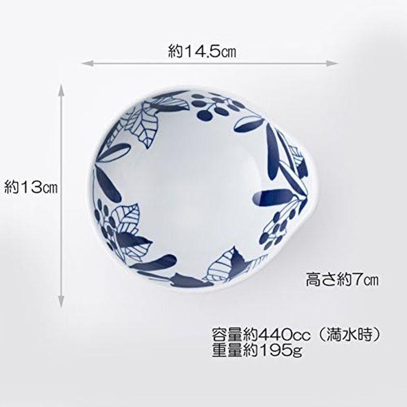 波佐見焼 CtoC JAPAN 少し大きめの 持ち手つき 小鉢 6柄組 W14.5×D13×H7(ｃｍ) 440(ｃｃ)｜pochonn-do｜03