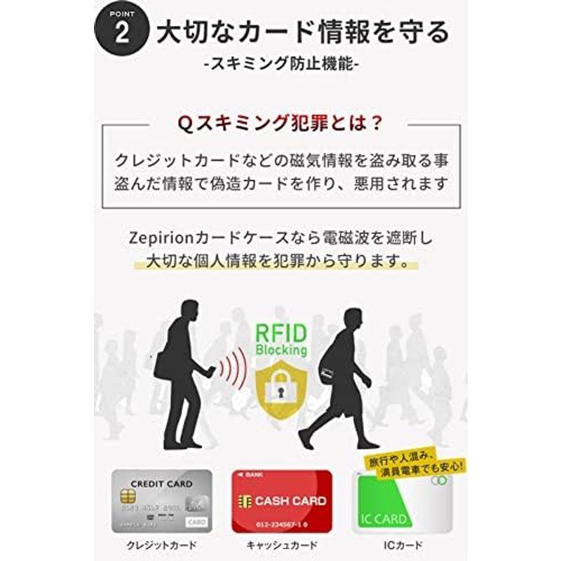 zepirion Quick Wallet 2 クレジットカードケース スキミング防止 磁気防止 スライド式 スリム 薄型 アルミニウム メ｜pochonn-do｜08