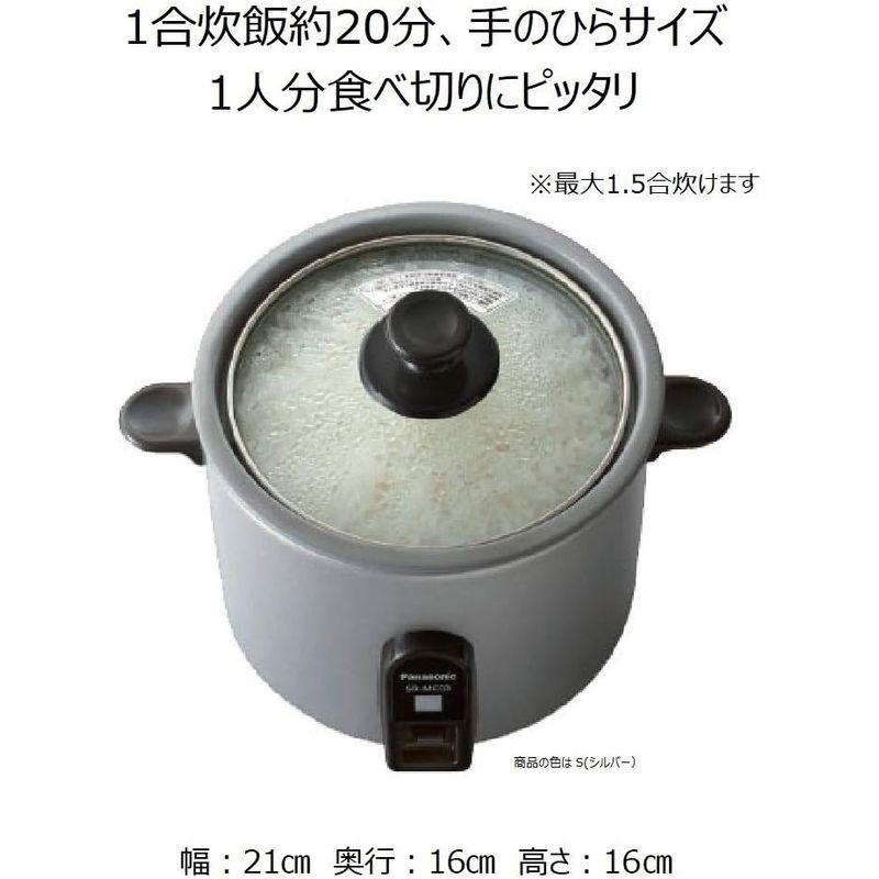 パナソニック 炊飯器 1.5合 1人用炊飯器 自動調理鍋 ミニクッカー ホワイト SR-MC03-W｜pochonn-do｜06