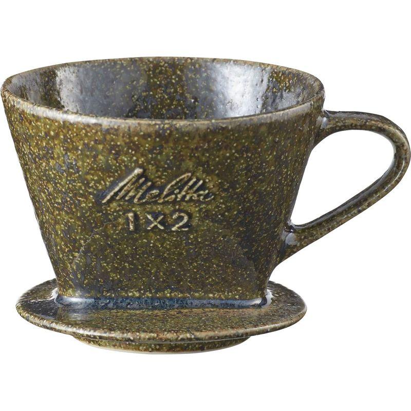 メリタ Melitta コーヒー ドリッパー 陶器製 日本製 計量スプーン付き 2~4杯用 シトロングリーン SF-P-G1×2｜pochonn-do｜07