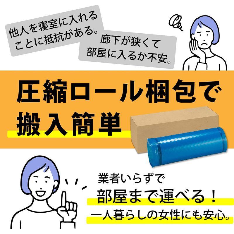 フランスベッド 折りたたみマットレス シングル やや硬め 厚さ12cm 「FD-Ag-01」 除菌 キュリエスAg 連続スプリング 日本製｜pochonn-do｜06