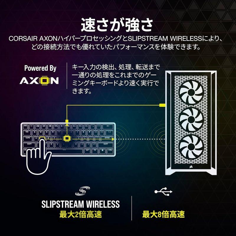 CORSAIR USB-A K70 PRO MINI RGB 60% ワイヤレスゲーミングキーボード ホットスワップキーボード ブラック M｜pochonn-do｜11