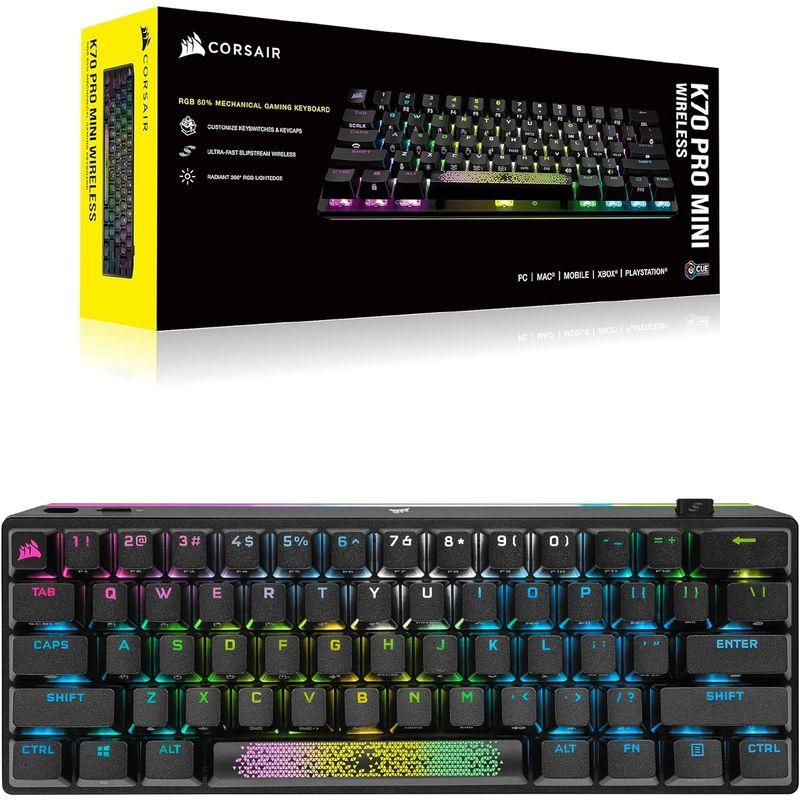 CORSAIR USB-A K70 PRO MINI RGB 60% ワイヤレスゲーミングキーボード ホットスワップキーボード ブラック M｜pochonn-do｜05