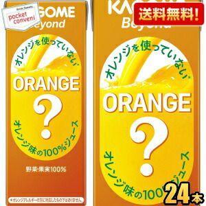 KAGOME Beyond ORANGE? 195ml 72本 KAGOME（カゴメ） 送料無料 Beyond オレンジを使っていないオレンジ味