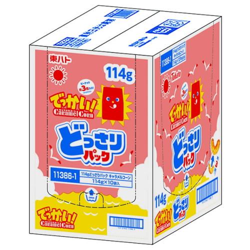 キャラメルコーン 送料無料ケース販売 東ハト 114g どっさりパック 