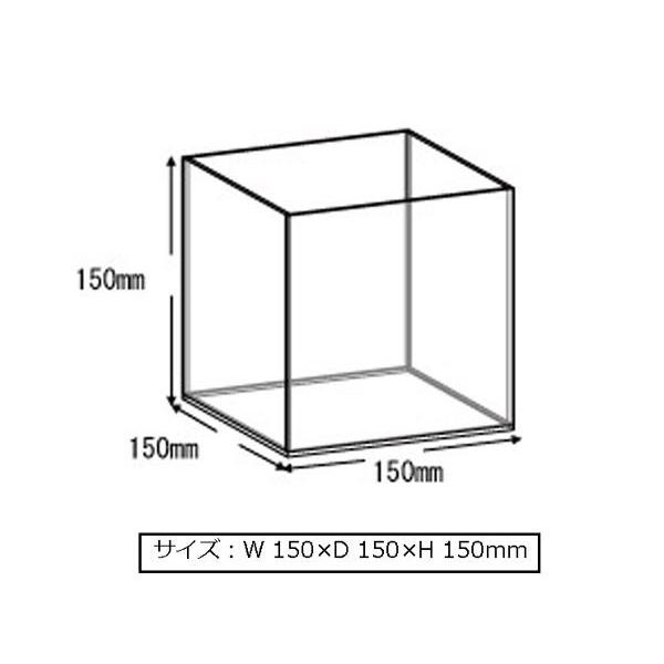 アクリルボックス5面体 15cm角 クリア 1個 アクリルケース 透明｜pocketcompany｜03