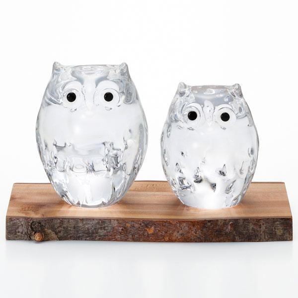 新発 津軽びいどろ 伝統工芸 ハンドメイドガラス 手作り フクロウ置物 玄関の置物 上質で快適 Esiba Tg