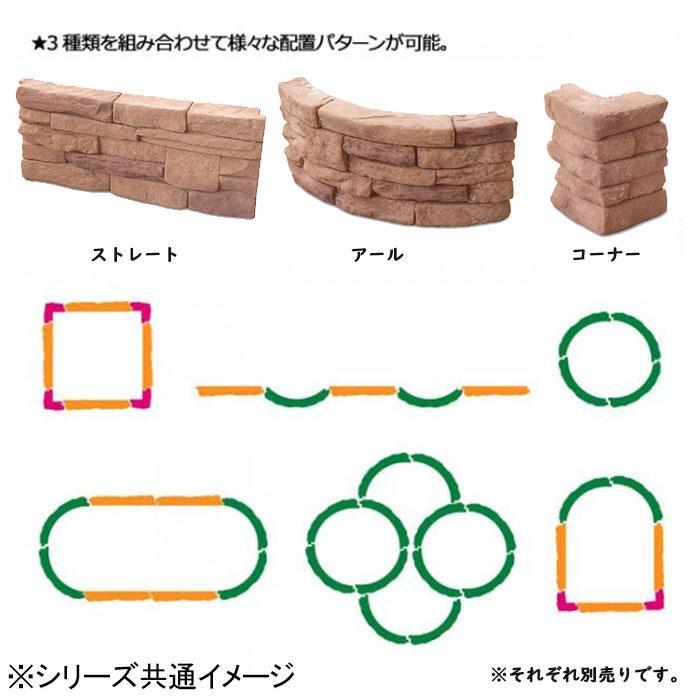 丸太風 コンクリートブロック レンガ⑬16個 セメントレンガ 1個 (最大購入数8個まで) サイズ210mm×100mm×60mm 京都