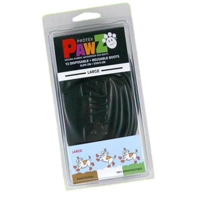 オープニング大セール 犬服 アクセサリー 防水ラバードッグブーツ 正規輸入品 アメリカ Pawz Dog Boots社製 ポウズ ラバー ドッグ ブーツ L Black Pzblkl Pappira Com