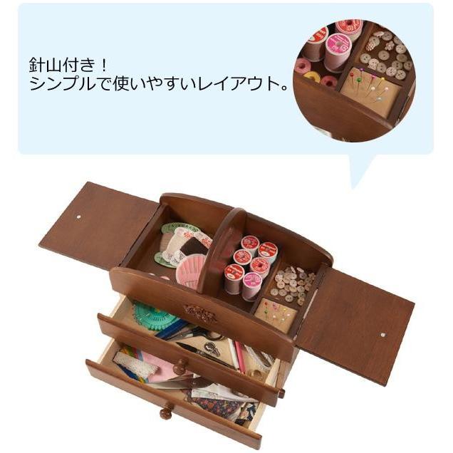 ソーイングボックス 木製 裁縫箱 木製 日本製 二段 手作り コンパクト Pocket Company 通販 Yahoo ショッピング