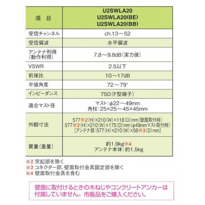 地デジアンテナ 屋外 20素子 UHFアンテナ 20素子 屋外アンテナ 地デジの画像