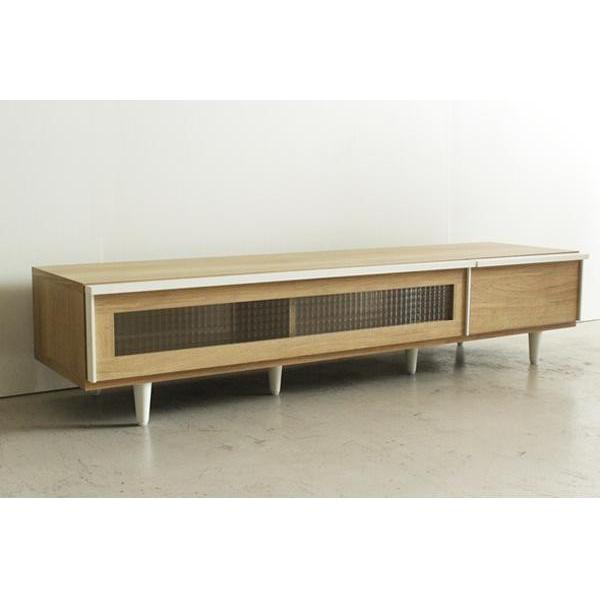 女性に人気 ローボード エモール150 Tohma ナチュラルな木目と白枠がポイント テレビ台 キャビネット