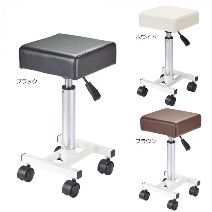 美容師 椅子 キャスター 美容院 サロン スツール 角 : Pocket Company