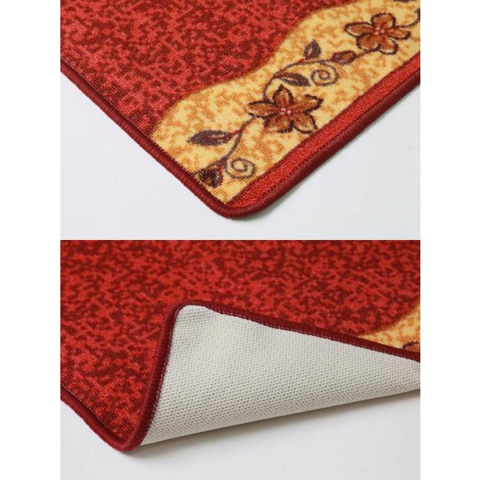 廊下敷 リーガ レッド 67×700cm ナイロン 耐久性 撥水 防音 底冷え防止_1