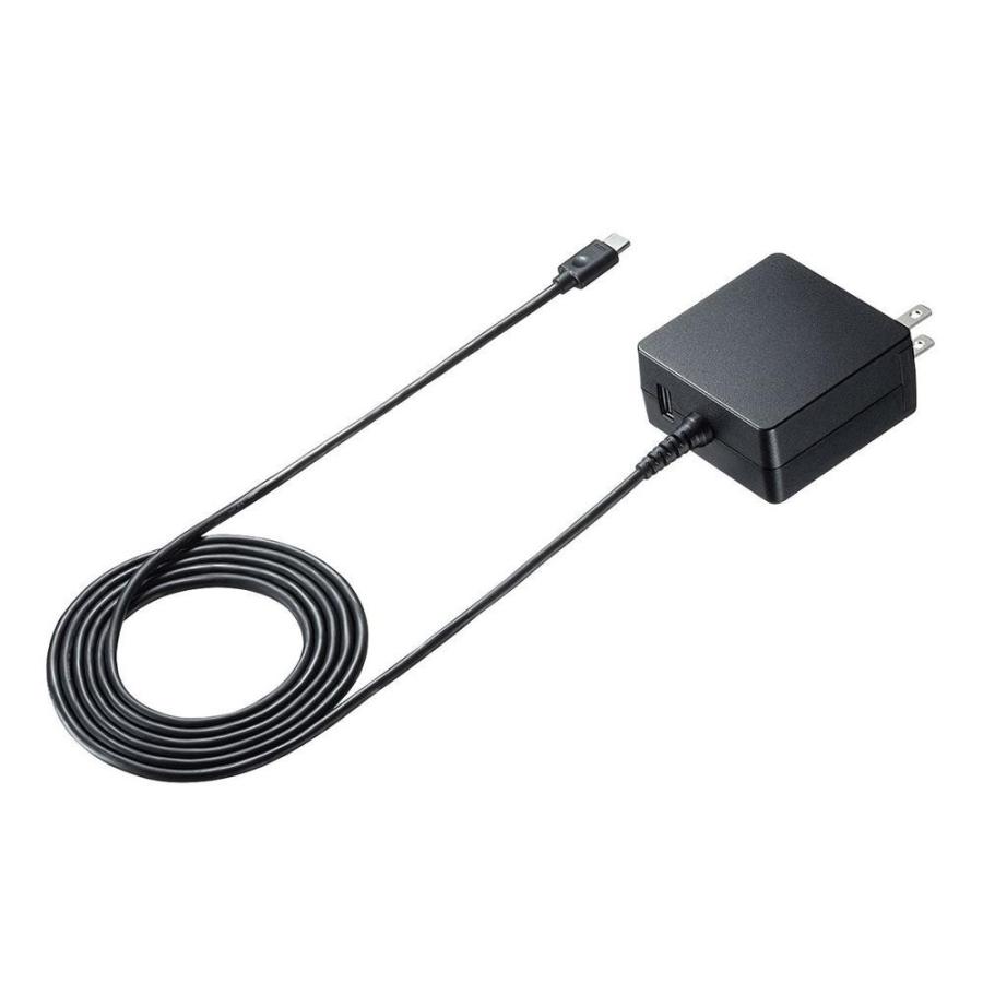 最安価格 Delivery対応AC充電器 Power サンワサプライ　USB PD60W ACA-PD65BK TypeCケーブル一体型 その他周辺機器