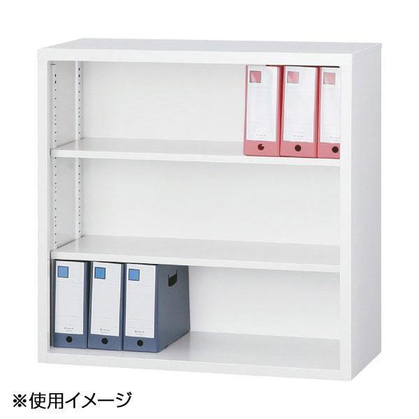 オープン書庫 深型 扉なし スチール製 収納 オフィス ホワイトグレー 日本製_1