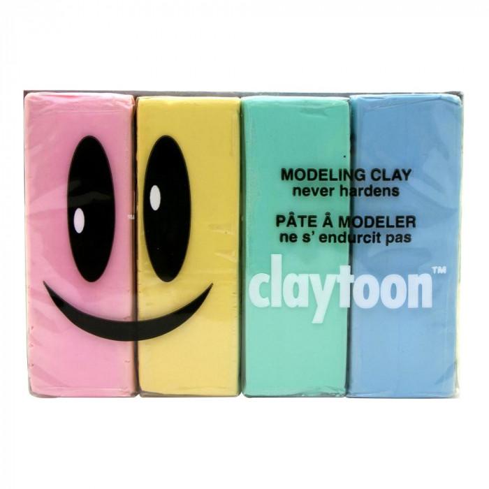 Modeling Clay モデリングクレイ Claytoon クレイトーン カラー油粘土 4色組 スイートハート 1pound 3個セット Febhffzkrx 手芸 ハンドクラフト Karnalifrtc Gov Np