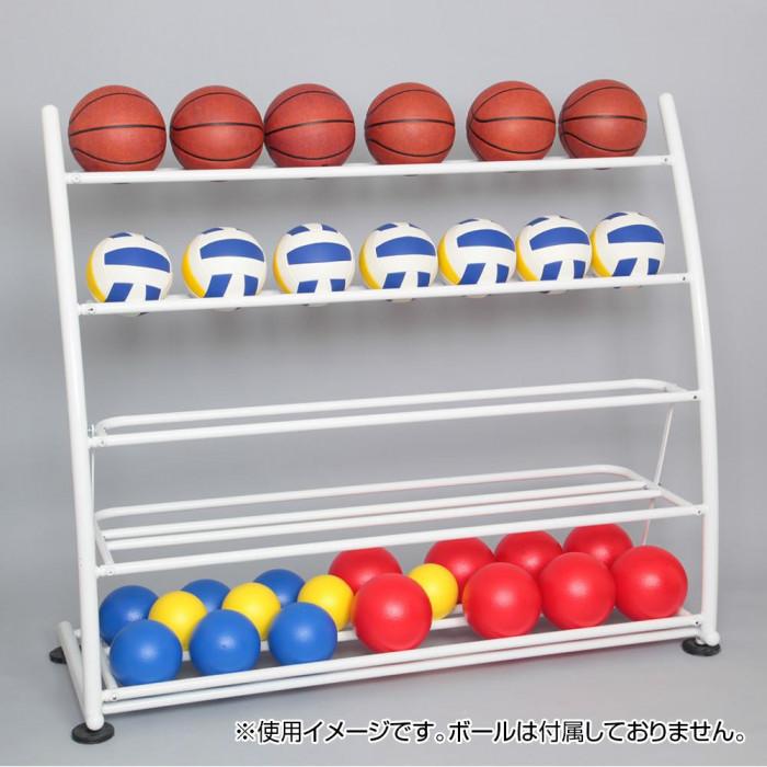 【ギフト】 ボールラック　ボール収納ラック　ボール収納　ボールスタンド バスケ その他体育器具