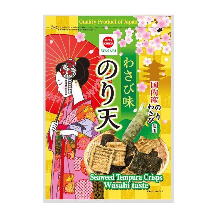 のり天 わさび味 125g 20袋セット 安曇野産わさび おつまみ 海苔 菓子_1
