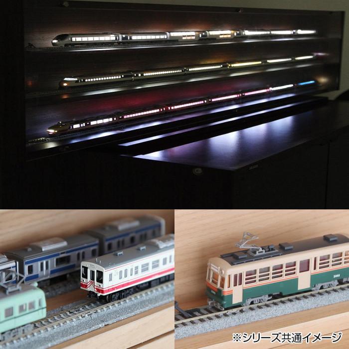 Nゲージ HOゲージ対応 鉄道模型ディスプレイケース幅93cm ホワイト TMC