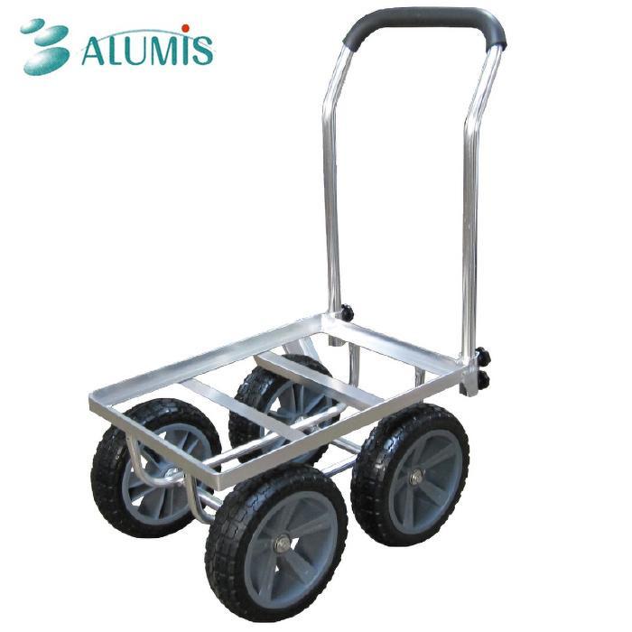 アルミカート 農業 収穫台車 四輪カート ハウスカー タイヤ ハウス