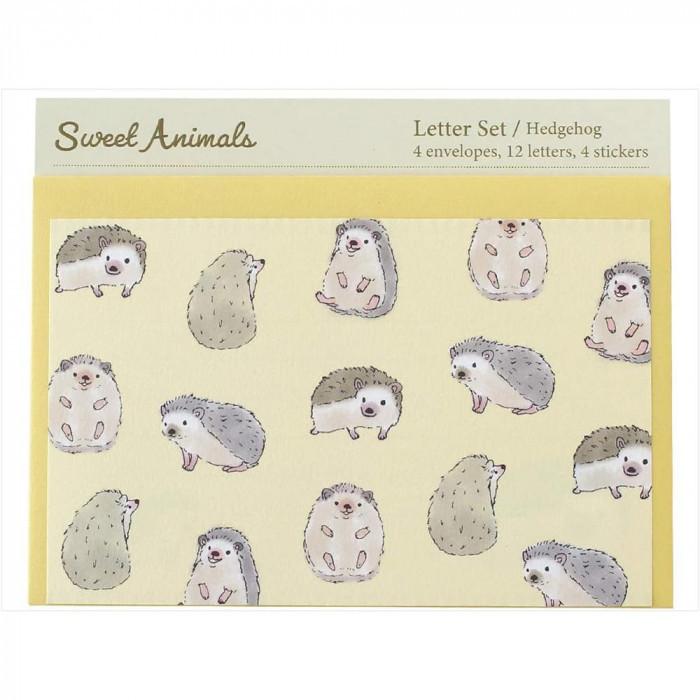 パインブック レターセット スイートアニマルズ ハリネズミ 5セット Ls 送料無料 本物品質の
