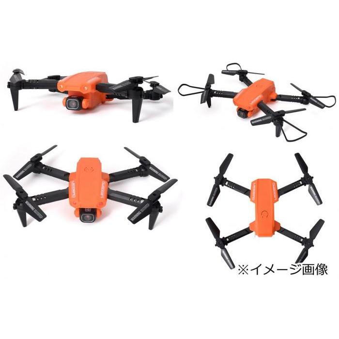 ドローン 4Kカメラ搭載 超軽量 60g 自動高度維持 オレンジ 飛行用_2