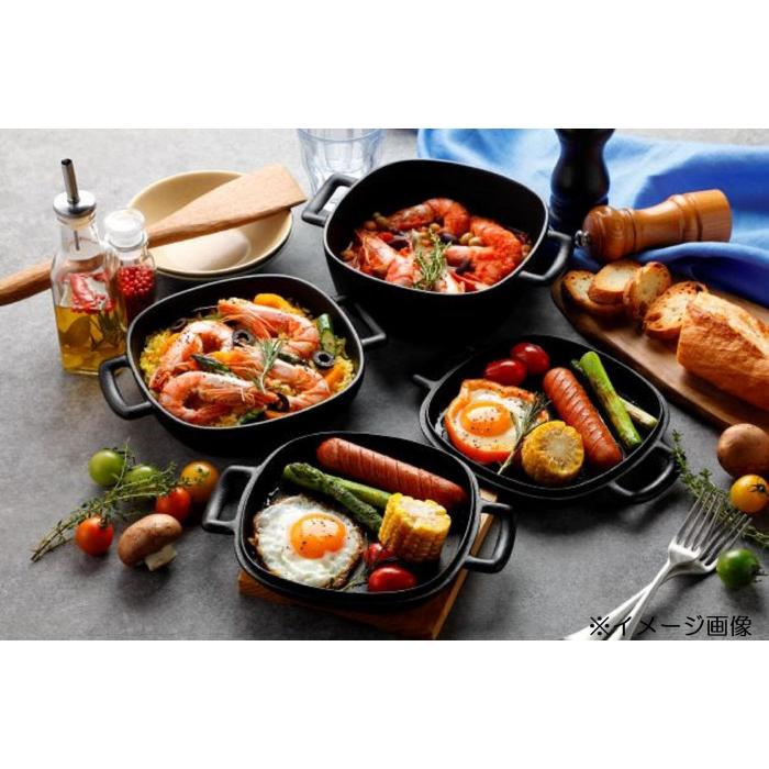 南部鉄器 両手鍋 浅型 IH対応 鉄板兼用 アウトドア 料理 日本製 800mlの画像