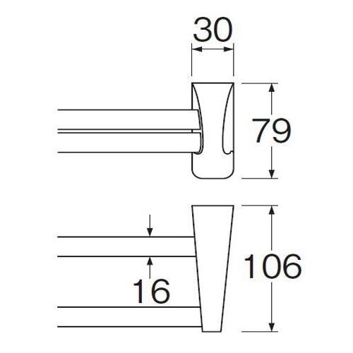 バスタオル掛け 壁付け 2段 洗面所 バスタオルハンガー 壁付け 2連 1796be Pocket Company 通販 Yahoo ショッピング