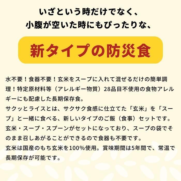 和風スープ 玄米 サクッとライス 災害食 備蓄 非常食 五目スープ 40袋_2